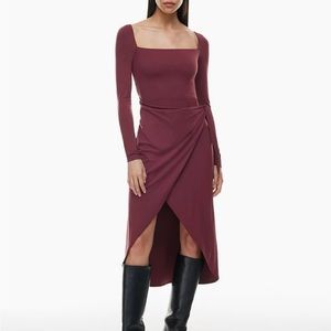 Aritzia Wilfred Saturn Longsleeve Midi Dress XS